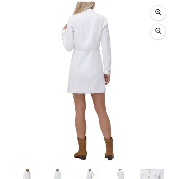 NWT FRYE long sleeve denim mini dress. - Picture 3 of 9